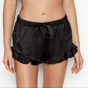 Victoria's Secret Satin Black PJ Shorts